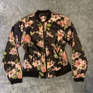 Floral Bomber Jacket